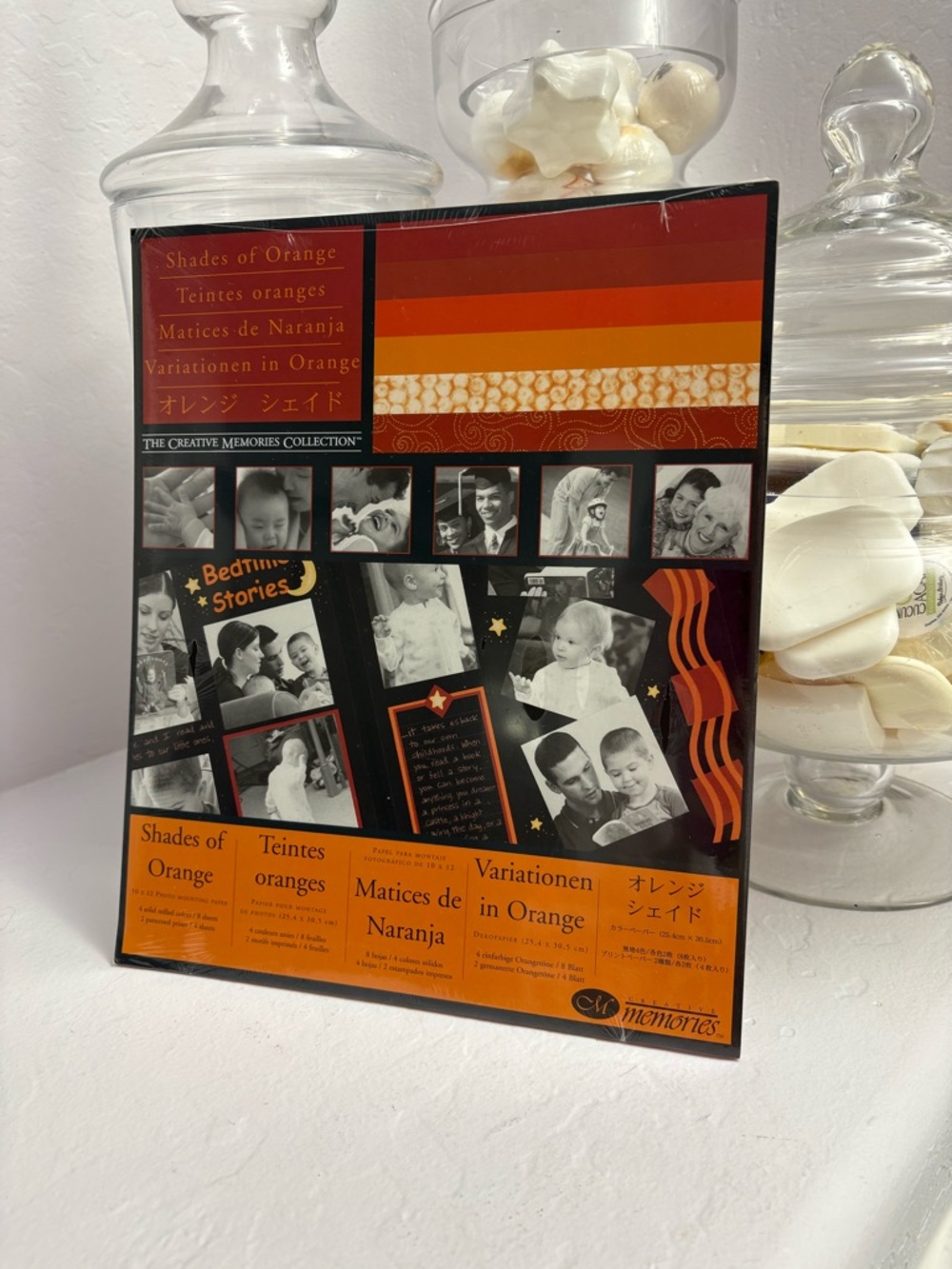 Creative Memories 10x12 Shades of Orange Paper pack. NIP Retired
